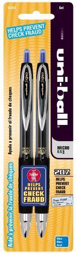 Uni-ball Signo 207 Rollerball Pen - Medium Pen Point Type - 0.5 Mm Pen (61264pp)