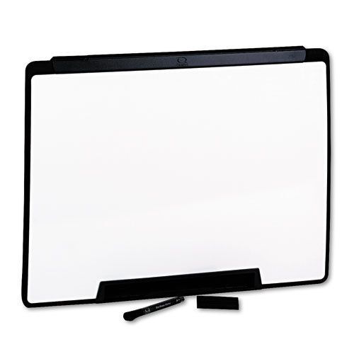 Motion portable dry erase board, 24 x 18, white, black frame (qrtmmp25) for sale