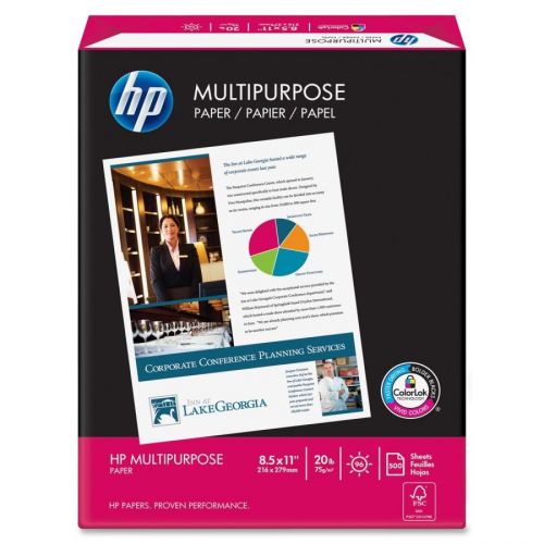 HP Recycled Multipurpose Paper - 8.50&#034; x 11&#034; - White 112000