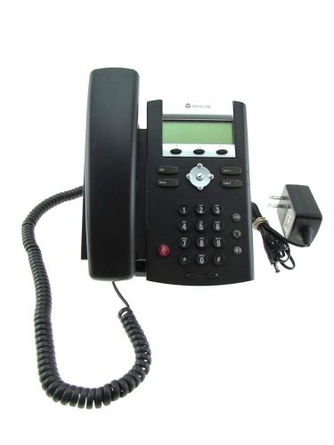 POLYCOM SoundPoint IP 330.SIP POE Black Corded 2-Line Office Phone