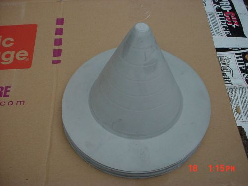 Lot  of  9  Roofing -  Molded -  1&#034; to 6&#034; -  Pipe Boot - Grey