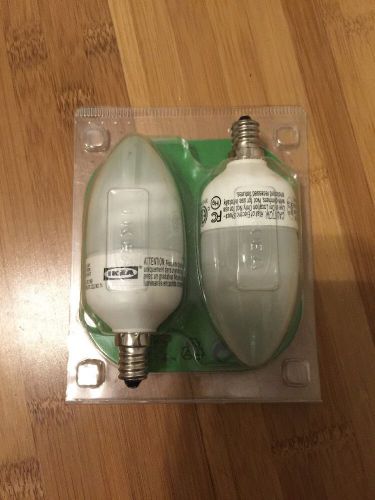 Rare Ikea Sparsam Candle Stick Low Energy E12 5 Watt Bulb Lot Of 6