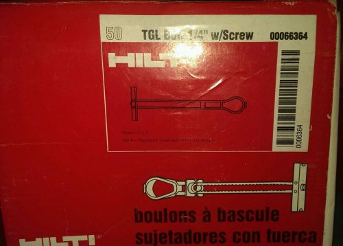 Hilti Toggler Bolt Hollow Wall Anchor with out  screw  1/4&#034;