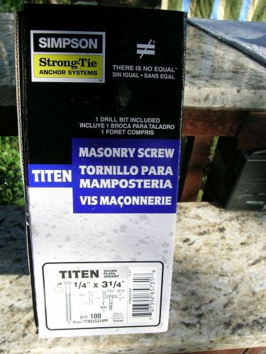 Simpson strong tie titen concrete screws for sale