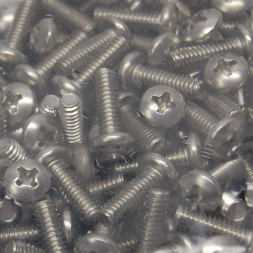 800 NEW 316 Stainless Steel 8-32x1/2&#034; Phillips #2 Pan-Head Machine Screws