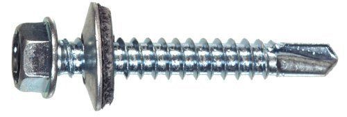 The Project Center 41889 12-14 by 3/4 Hex Washer Head Self Drilling Screw With W