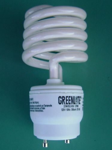 23 watt gu24 twist &amp; lock base cfl warm white spiral light bulb 23w/els-gu for sale
