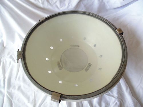 Crouse-Hinds Lighting Fixture White Reflector RD70 w/ Two Attachments/Covers