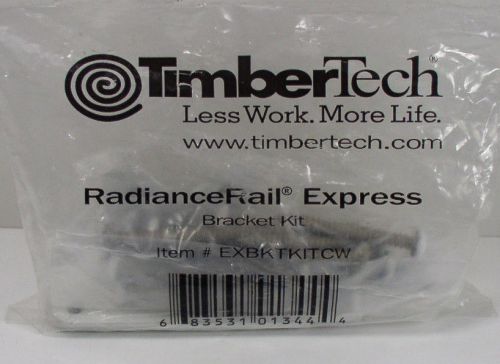 Timbertech EXBKTKITCW RadianceRail Express Bracket Kit, White