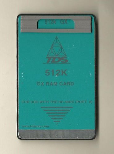 TDS 512K RAM Card for HP 48GX Calculator