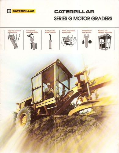 Equipment brochure - caterpillar - series g - motor graders (e1622) for sale