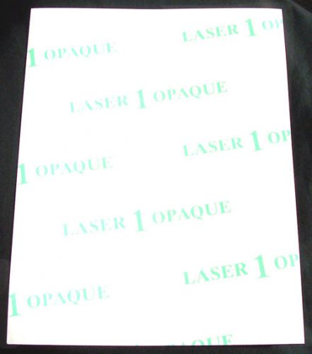 100p 8.5x11&#034; Laser 1 Opaque Transfer Paper for dark color fabrics,heat press,ONE