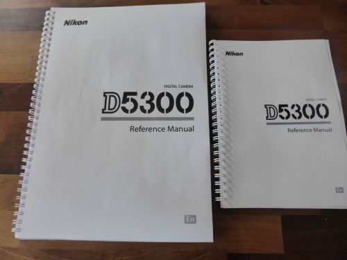 ~PRINTED~ Nikon D5300 User guide Instruction manual  A4 or handy A5