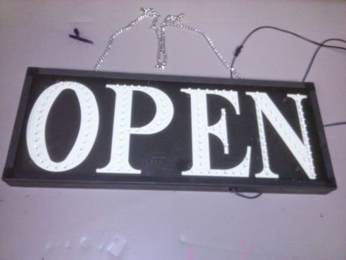 Business LED Neon Bright Open Sign 19&#034;x8&#034; barely used
