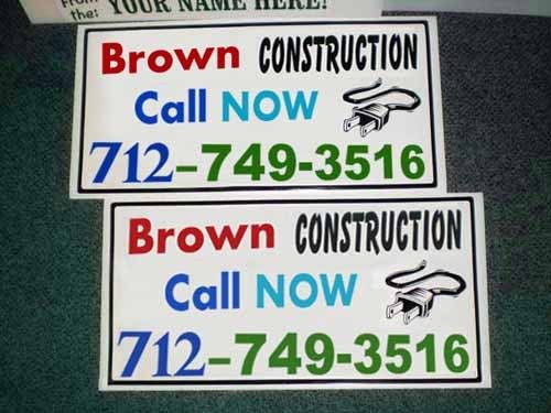 Pair of  12x18 * designed magnetic signs for vehicle [30 mil] removablet/outdoor for sale
