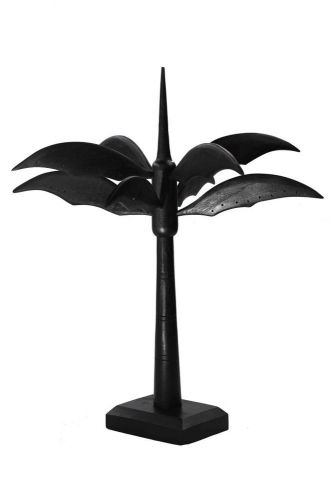 15&#034; tall black wood palm tree earring display (1 display )