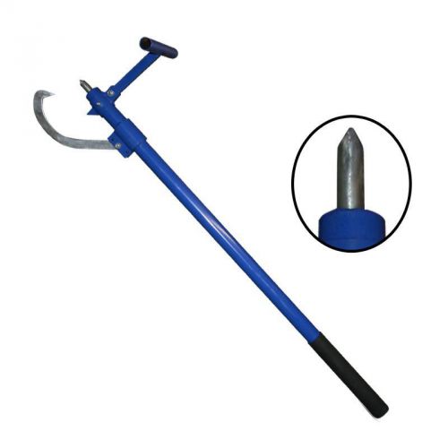 Woodcutters peavy hook logging tool,grips 8” - 32”, aluminum handle,w/stand 60&#034; for sale
