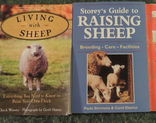 2 books on Raising Sheep - Storey&#039;s Guide and Living with Sheep