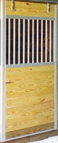 GALVANIZED HORSE STALL DOOR W/GRILL FOR STALLS