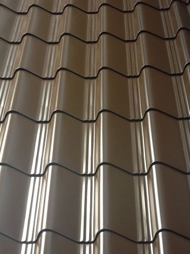 Tile Effect Roof Sheets,Plastic Coated,Vandyke brown, 0.7mm,metal roofing