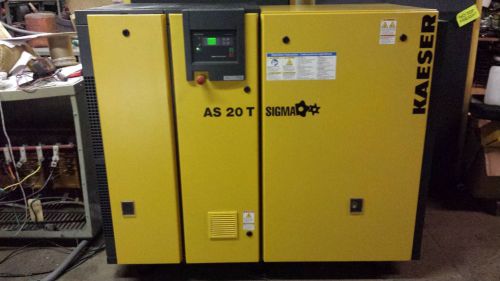 Kaeser as 20 t 20hp rotary screw air compressor w integrated refrigerated dryer for sale