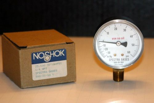 Replacement pressure gauge noshok 0-60 psi new in box (air,water or gas) for sale