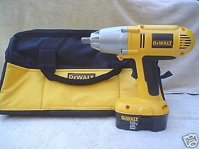 Dewalt DW059 18V Cordless 1/2&#034; Impact Wrench Drill,DC9096 Battery,Bag XRP 18VOLT