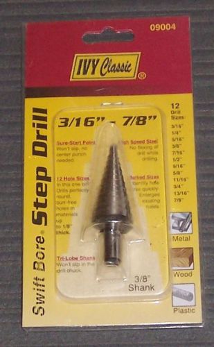 09004 IVY Classsic Fractional Sure-Start Step Drill 3/16&#034; - 7/8&#034;