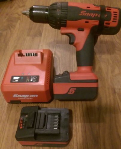 Snap on cdr7850h 1/2 chuck cordless hammer drill set for sale