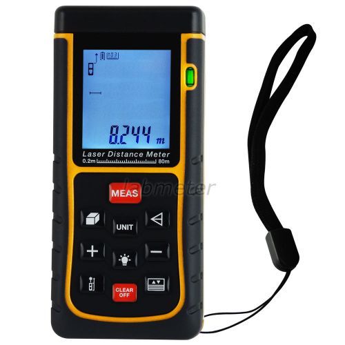 80m laser distance measuring volume meter ±2mm accuracy w/ bubble level generic for sale