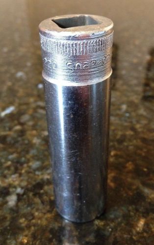 Snap-on Snapon S 220 11/16&#034; 12-point Deep Socket  12pt 1/2 Inch Drive