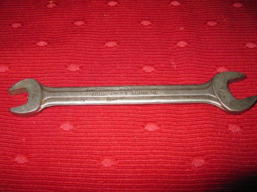 Blue Point Supreme 7/16 and 1/2 inch open end wrench 5 1/2 &#034; long
