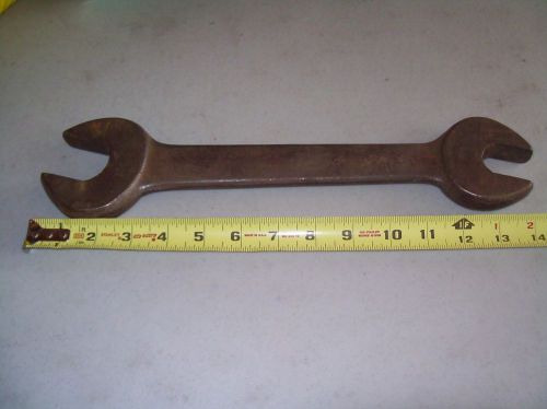 VINTAGE OPEN END WRENCH HEAVY DUTY 1 1/16&#034; x 1 7/16&#034;  HEAD 3/4&#034; THICK