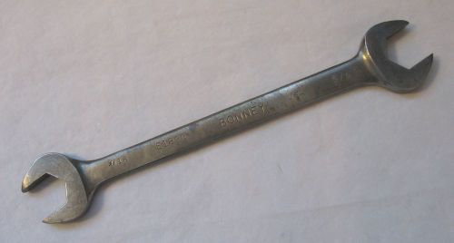 Vintage Bonney Tool E1820 Double Open End Wrench 9/16&#034;--5/8&#034; Made In USA