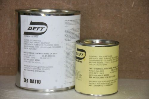 Deft polyurethane topcoat paint kit 03-gy-323 (gray 36270) 1 gal for sale