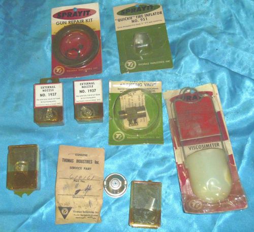 Vintage Thomas Industries Inc.  PARTS LOT NEW OLD STOCK LOT OF 10 ITEMS