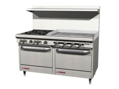 Southbend 60&#034; Gas Stove,4 Burner Range,36&#034; Griddle S60DD-3G