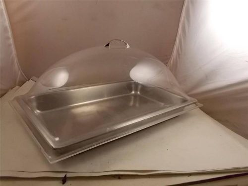 Vollrath Stainless Steel Table Pan 8.3 Quart With Clear Domed Cover