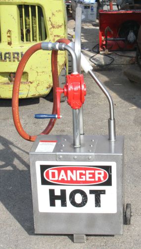 Fryer Grease Caddy Transfer Hand Pump Model TOC-40 Oil Disposal Portable unit
