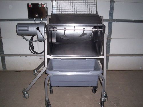 Remanufactured leland model 100da dual action stainless steel meat sausage mixer for sale