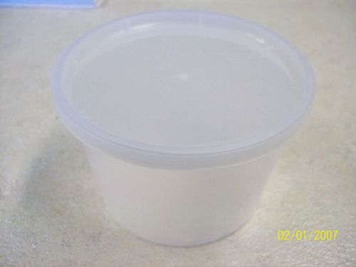 Lot of 10 Heavy Duty 16 Oz. Polypropylene Deli Containers