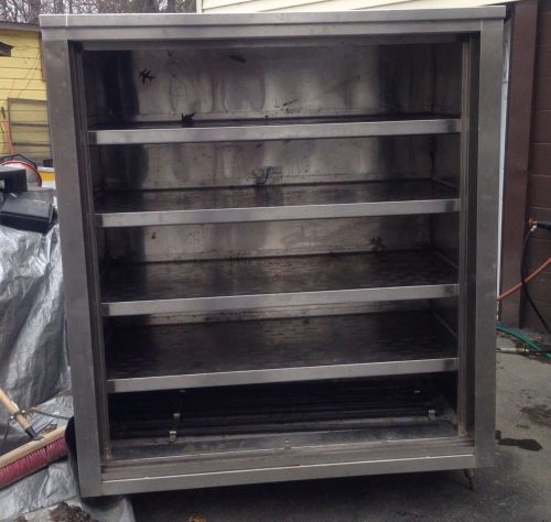 All Stainless Steel Cabinet With Sliding Stainless Doors / Shelves