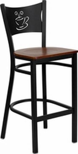 New metal coffee design restaurant barstools cherry  seat*lot of 12 barstools*** for sale