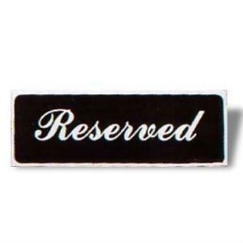 TRAEX TABLETOP &#034;RESERVED&#034; SIGN, TENT STYLE (4135)
