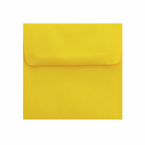 25 5.5 x 5.5 Sun Burst Yellow  Square-Flap Envelope - 5 1/2 x 5 1/2