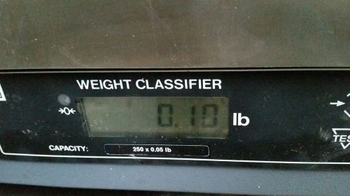 Nci weight classifier 250 x .05 lb weigh-tronix 7824-125