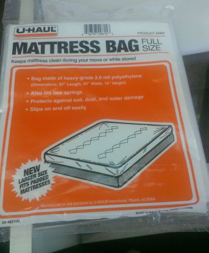 U-Haul - Mattress Bag Set (FULL Size Bed)  Moving/Storage Supplies - NEW