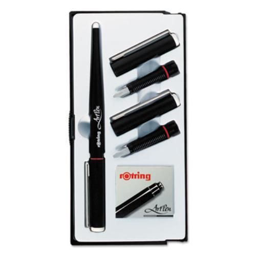 Sanford S0205870 Artpen Calligraphy Pen Set With Three Nibs, Black Cartridges