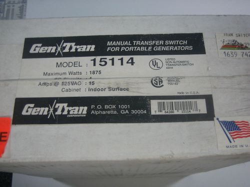 Gen tran manual transfer switch for portable generators for sale