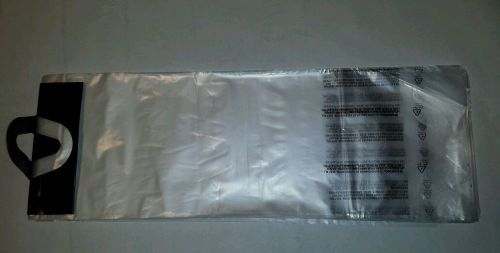 300 clear plastic bags brochure newspaper dog waste w/ warning 6.5 x 18